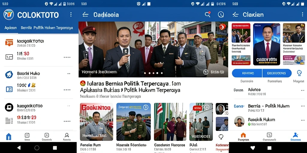 Antarmuka aplikasi COLOKTOTO yang informatif dan modern.