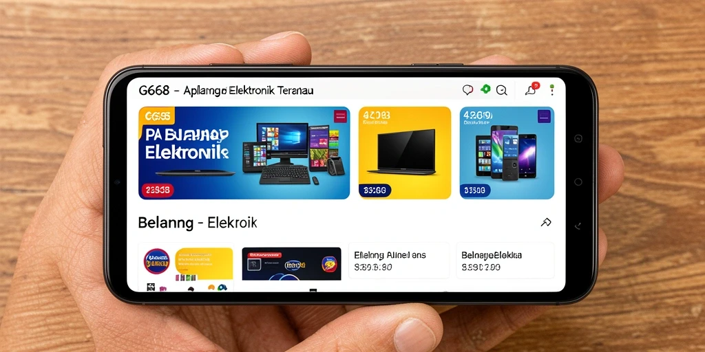 Tampilan antarmuka G668 yang menarik dan mudah digunakan.