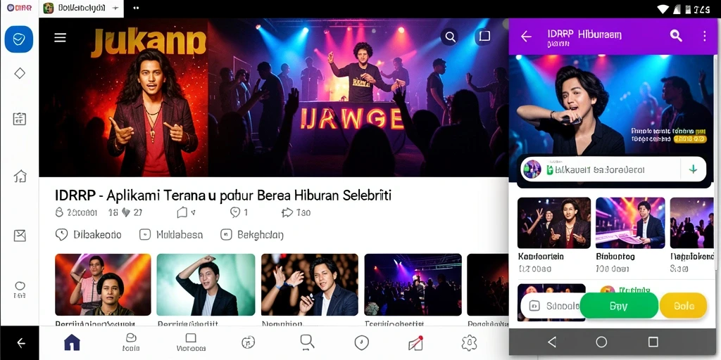 Tampilan antarmuka aplikasi IDRRP yang sederhana dan menarik.