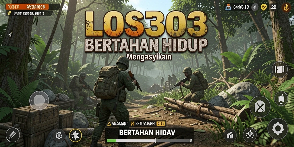 Tampilan antarmuka <strong>LOS303</strong> yang menarik saat bertahan hidup.