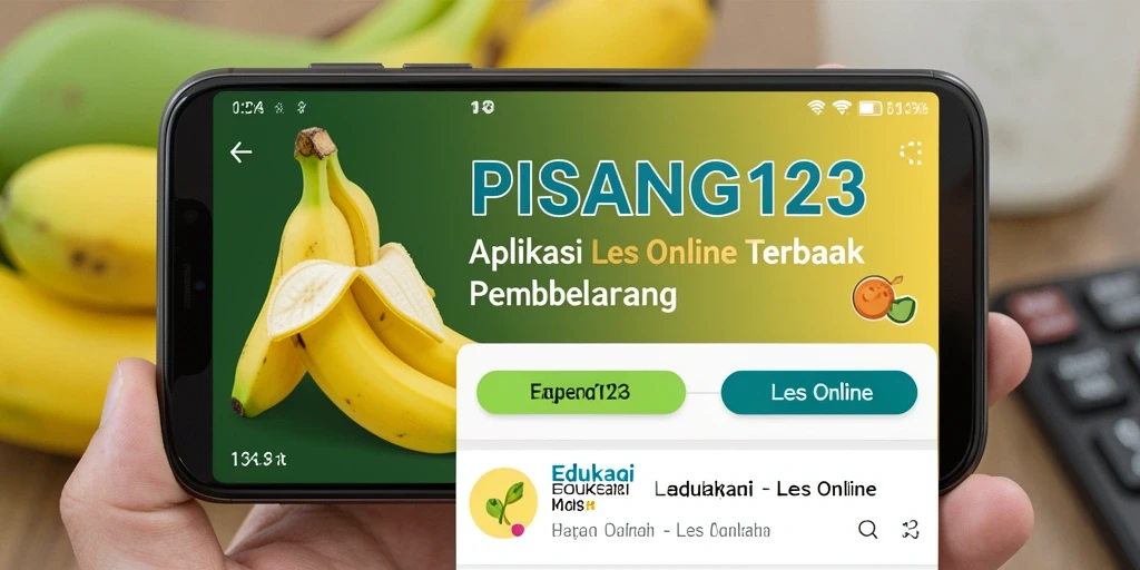 Antarmuka PISANG123 yang interaktif dan mudah dipahami.